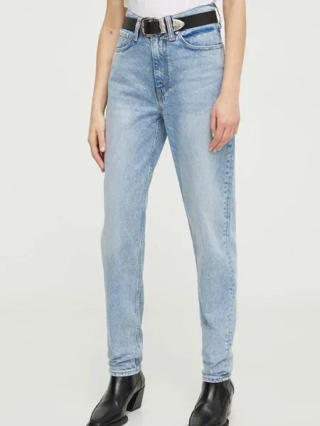 Levi's jeansy MOM JEAN niebieski