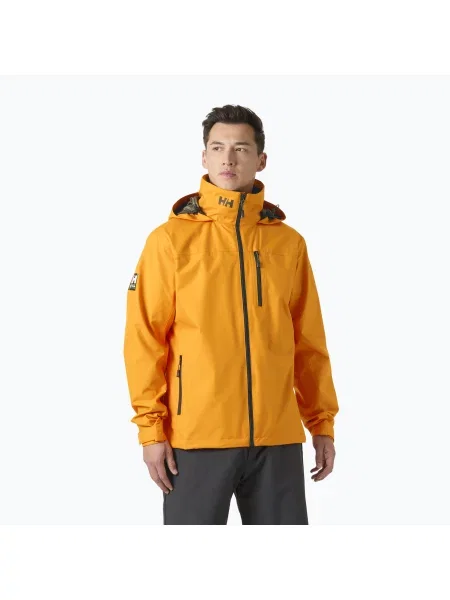 Geacă de navigație pentru bărbați Helly Hansen Crew Hooded ignite orange portocaliu