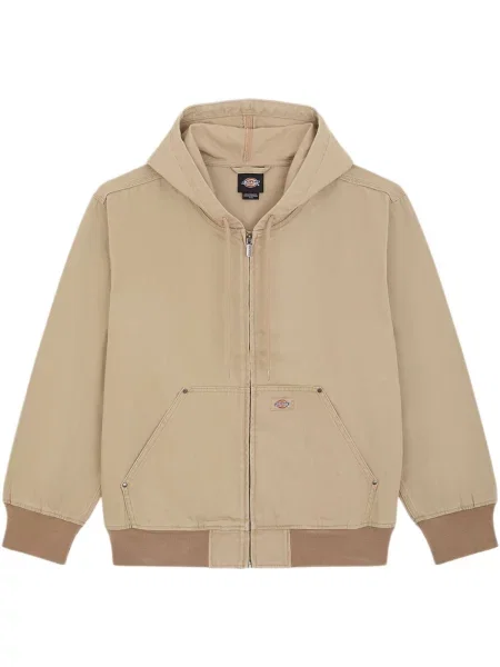 Plátěná mikina s kapucňou Dickies s kapucňou béžová