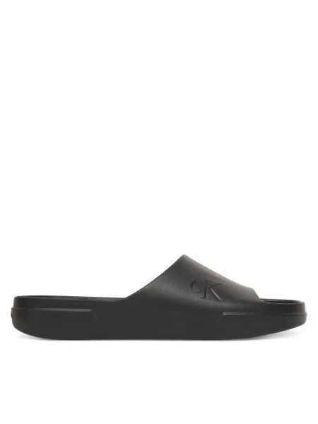 Šľapky Calvin Klein *J Chunky Slide Onepiece Ru čierna