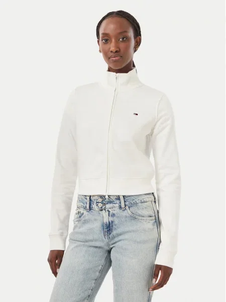 Mikina Tommy Jeans bílá