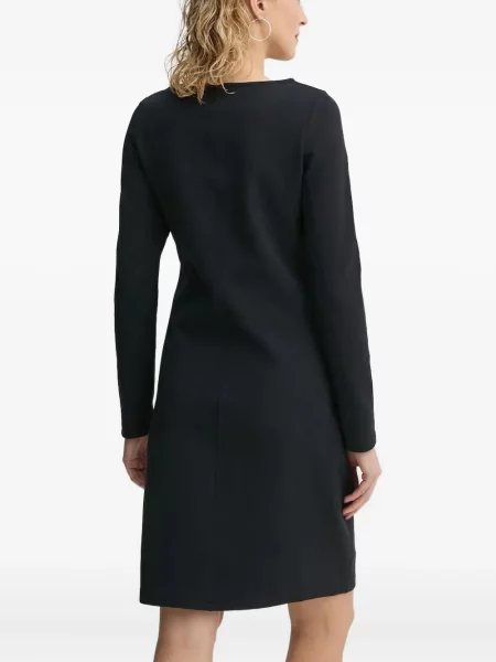 Rochie maxi Marc O'polo cu decolteu rotund lungă de costum albastru