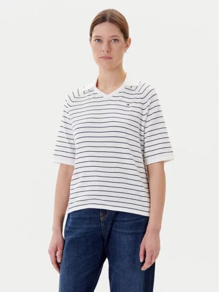 Polo majica Tommy Hilfiger bela