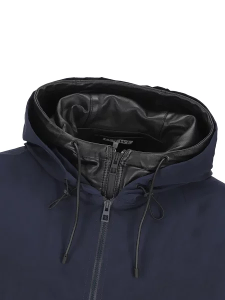 Geanta de piele Loewe cu glugă albastru