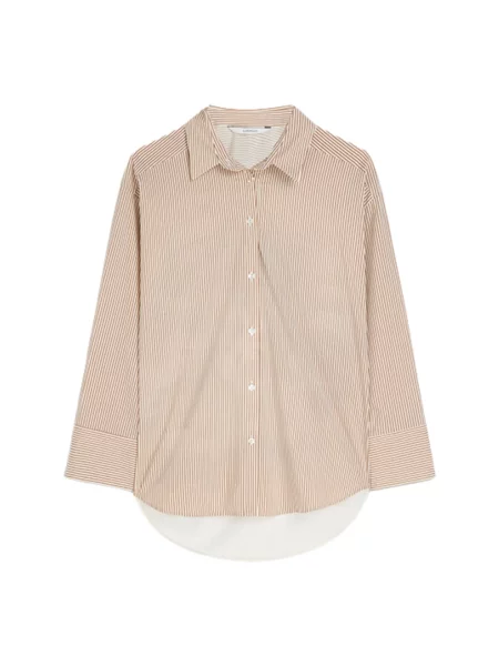 Koszula Summum Woman w kwiatki brązowa