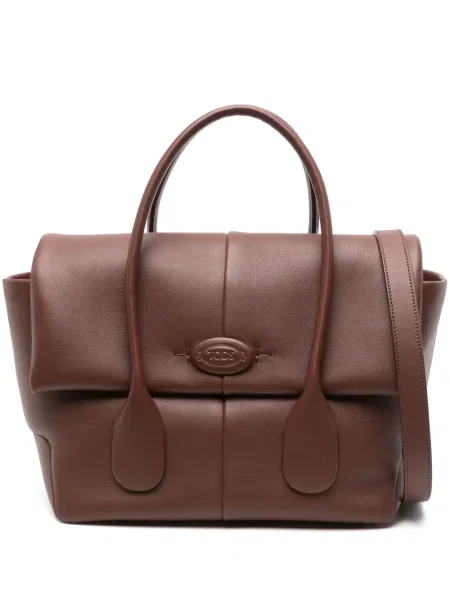 Geanta de piele Tod's din piele maro