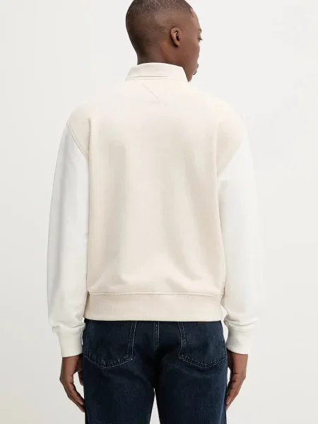 Mikina Tommy Jeans melanžová béžová