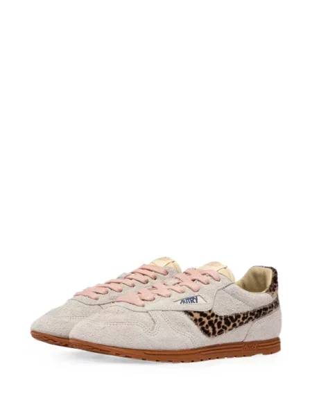 Szarvasbőr leopárdmintás sneaker Autry nyomtatás szürke