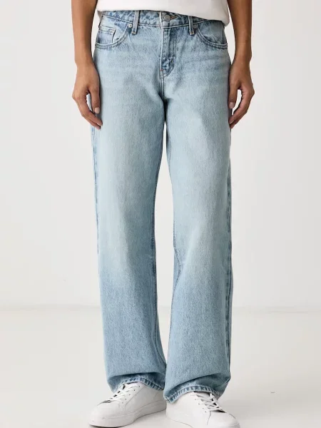 Levi's blugi straight pentru femei LOW STRAIGHT albastru