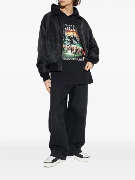 Hoodie Vetements με κουκούλα μαύρο