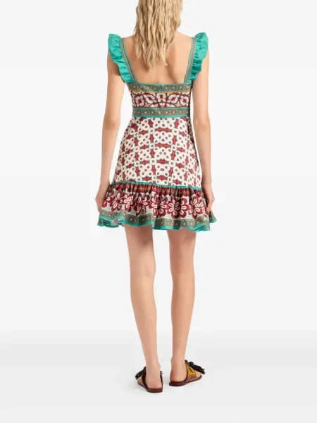 Rochie mini La Doublej cu volane de costum