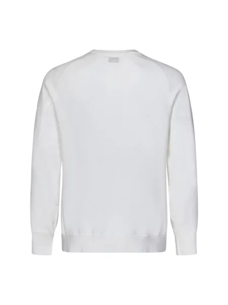 Sweter C.p. Company z dekoltem w serek biały