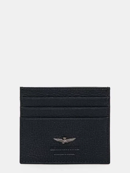 Aeronautica Militare Usnjen etui za kartice modra
