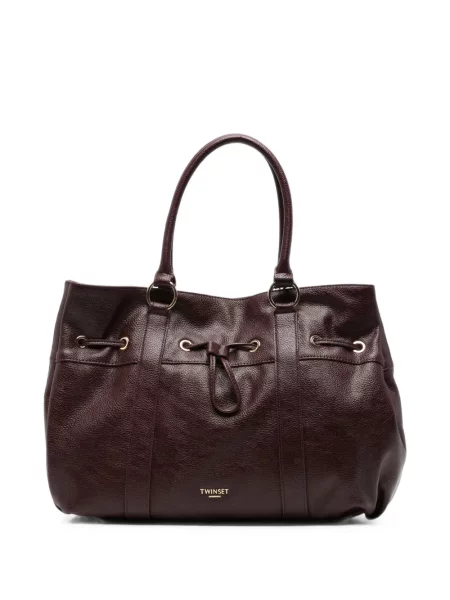 Geantă shopper Twinset cu cordon roșu