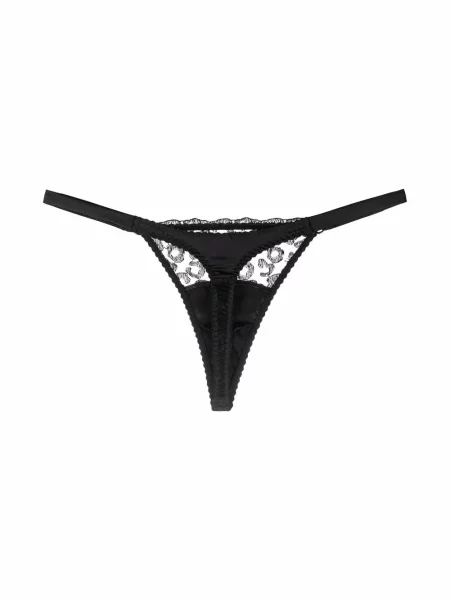 Nėriniuotos stringai Fleur Of England juoda