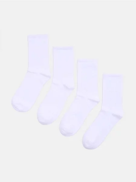 Sinsay Podkolenky 4 pack bílá