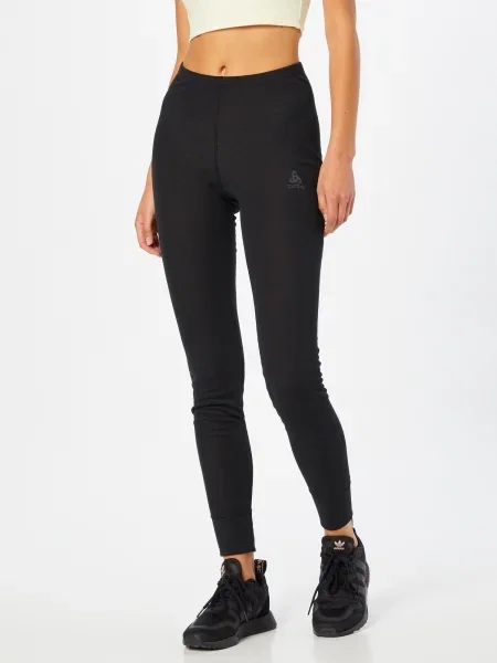 Dámske termoaktívne nohavice ODLO Active Warm Bl Bottom Long black čierna