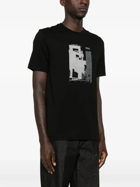 Tricou Boss cu imagine negru