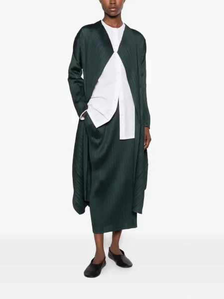 Миди пола Pleats Please Issey Miyake зелено