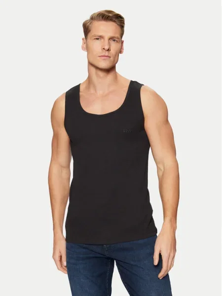 Класическа многоцветен тениска Boss черно