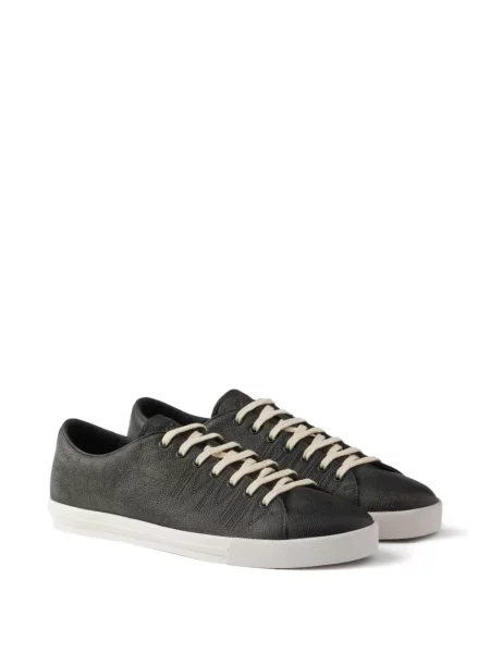 Sneakerși Prada cu șireturi din dantelă negru