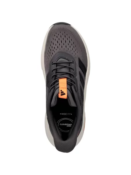 Τρέξιμο παντελόνι Adidas από διχτυωτό slip-on μαύρο