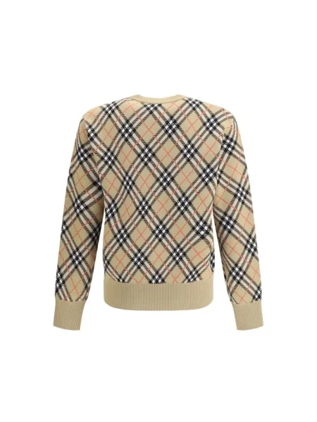 Sweter Burberry wełniany beżowy