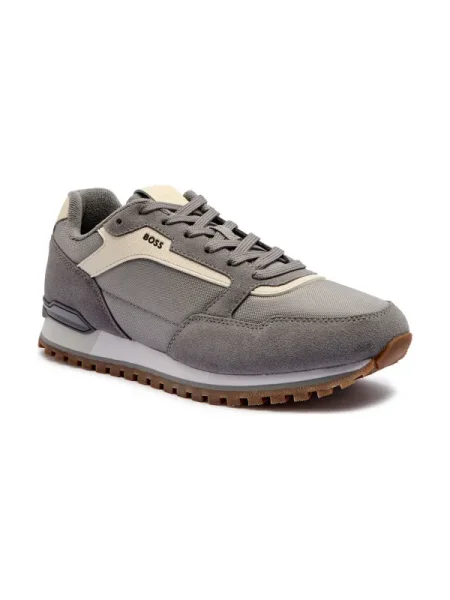 BOSS BLACK Sneakers tornacipő Parkour-L_Runn_sdnyt | z dodatkiem skóry fekete