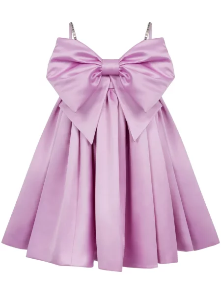 Rochie fără mâneci Nina Ricci cu funde fără mâneci de costum roz