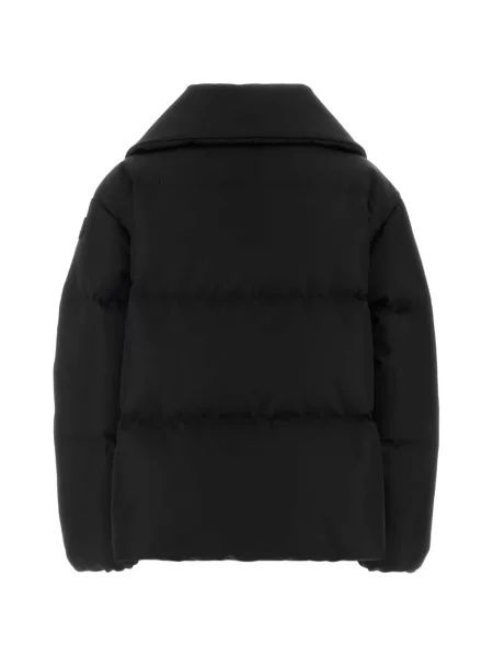 Geacă cu puf Moncler cu mărgele negru