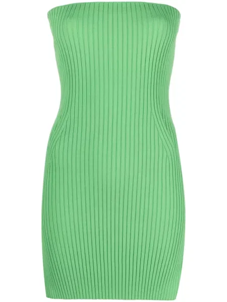 Top Nanushka tricotate verde