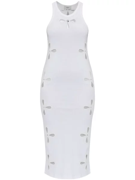 Rochie midi Coperni până la genunchi de costum alb