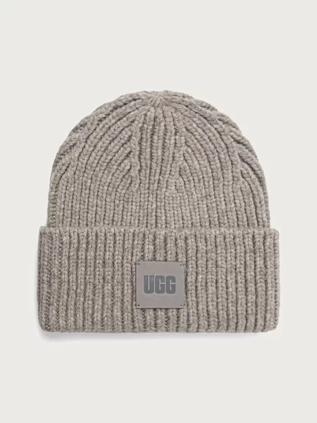 UGG căciulă de damă cu amestec de lână gri
