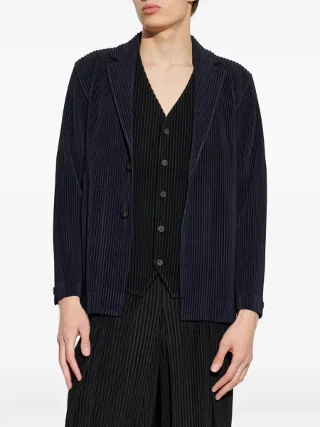 Μπλέιζερ Homme Plissé Issey Miyake με πέτο μπλε