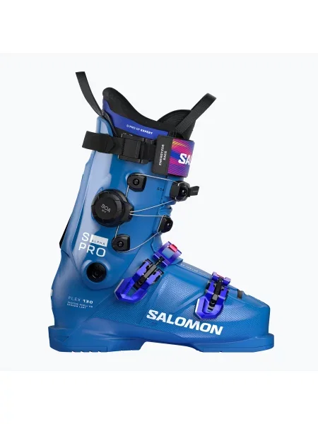 Чоботи лижні Salomon S/Pro Alpha C BOA race blue/white/equipe red білі