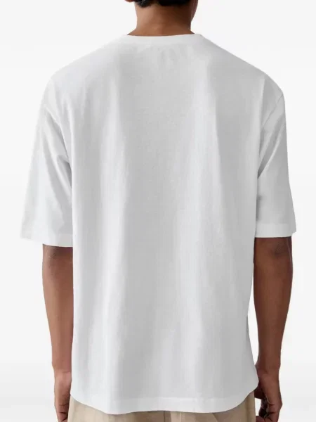 Tricou Jacquemus cu autograf alb