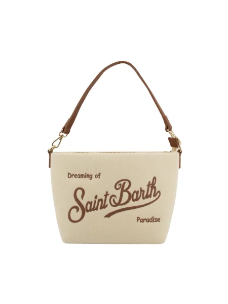 Torebka Mc2 Saint Barth skórzana beżowa