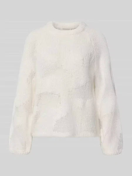 Sweter z dzianiny z dodatkiem wełny model Amaryllis' Msch Copenhagen biały