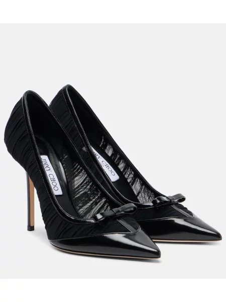 Pantofi cu toc Jimmy Choo din piele negru