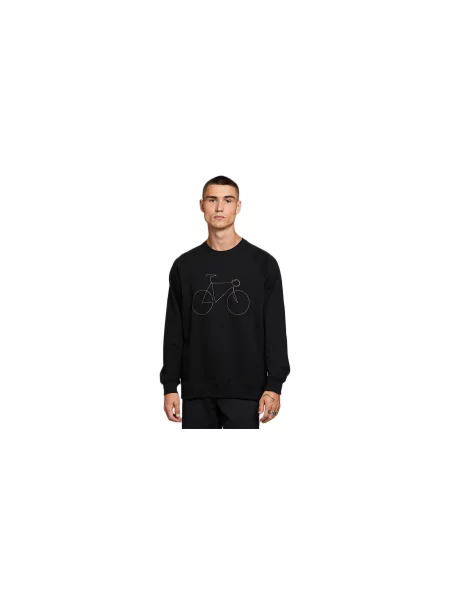 Dedicated Sweatshirt Malmoe Rainbow Bicycle Black Mężczyźni Bluzy i bluzy z kapturem Dedicated Size: M czarny