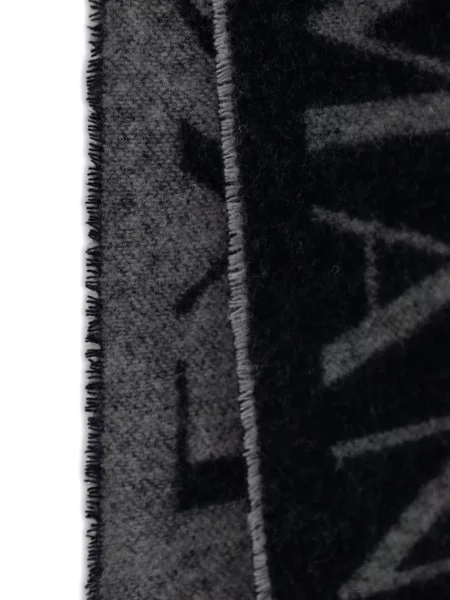 Fular Armani Exchange cu autograf negru