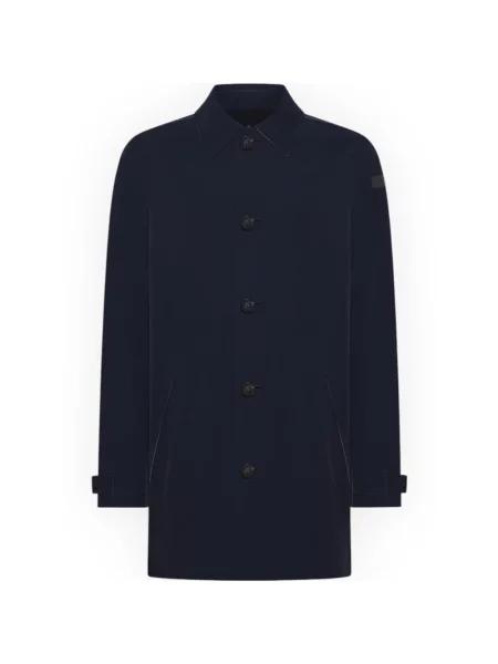 Parka Moschino wełniana niebieska