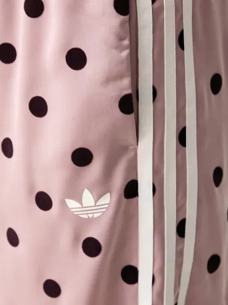 Adidas Originals широк панталон дамски Wide Leg Polka Dots розово
