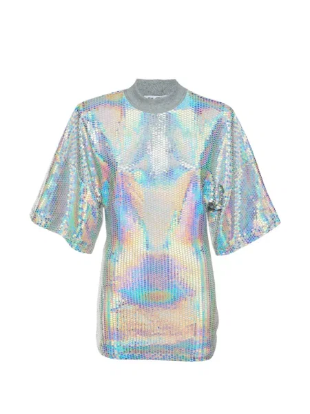 Tricou The Attico din jerseu gri