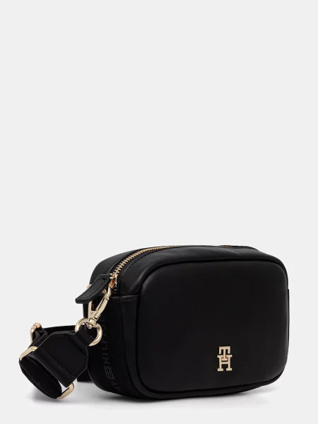 TOMMY HILFIGER Geantă de umăr negru