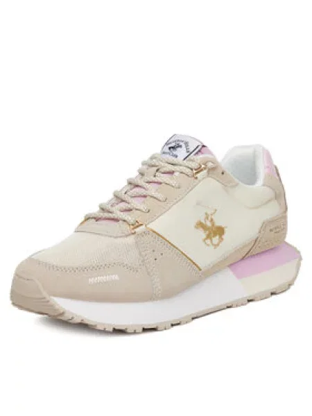 Sneakersy Beverly Hills Polo Club béžové