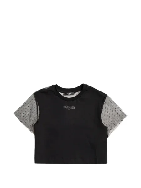 Top dziecięcy Balmain czarny
