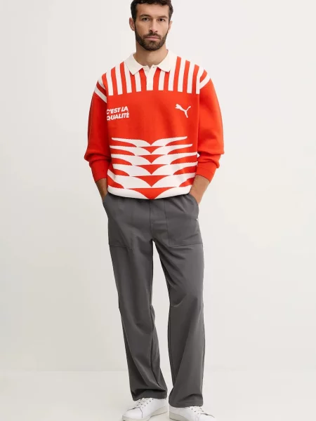 Puma sweter lekki pomarańczowy