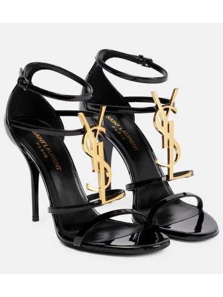 Sandale Saint Laurent din piele negru