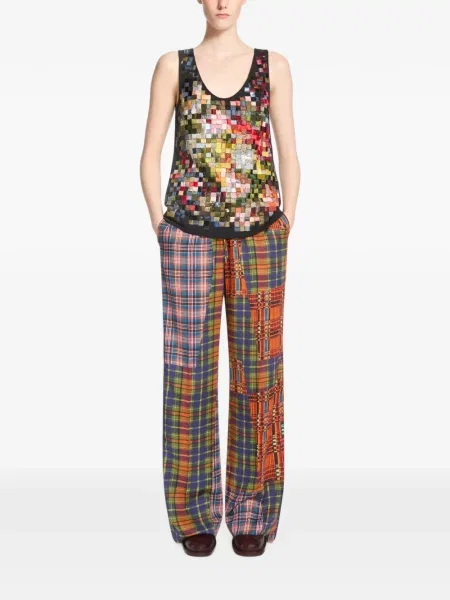 Pantaloni Dries Van Noten portocaliu